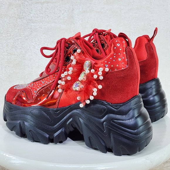 Anthony Wang 02RB Platform Sneaker Wedges - Picture 10 of 12